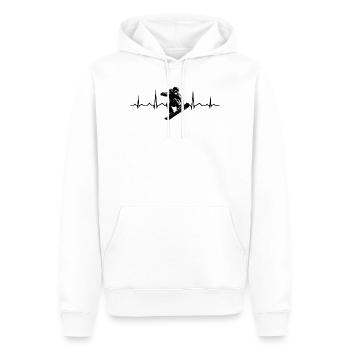 Motif de snowboard avec valeur de reconnaissance - Sweat à capuche Premium bio Homme - blanc - Devant - Nico (187cm)