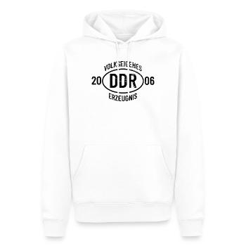 DDR Geburtstag Shirt, Hoodie, Tasse Jahrgang 2006 - Männer Premium Bio Hoodie - Weiß - Vorne - Nico (187cm)