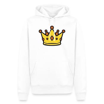 Goldene König Krone Juwelen Vektor - Männer Premium Bio Hoodie - Weiß - Vorne - Nico (187cm)