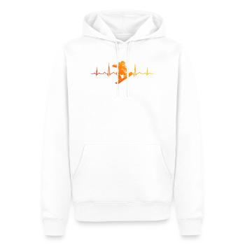 Motif de snowboard avec valeur de reconnaissance - Sweat à capuche Premium bio Homme - blanc - Devant - Nico (187cm)