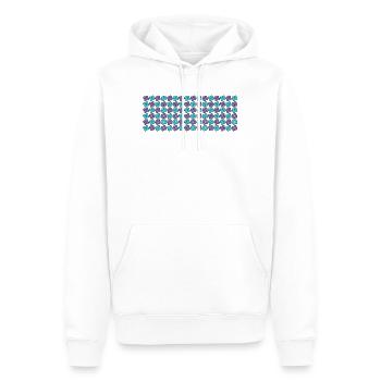 fleuron - Sweat à capuche Premium bio Homme - blanc - Devant - Nico (187cm)