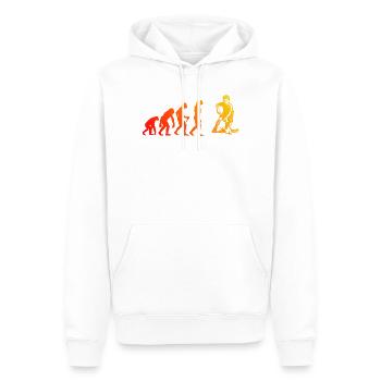 Floorball Stil für jeden Anlass - Männer Premium Bio Hoodie - Weiß - Vorne - Nico (187cm)