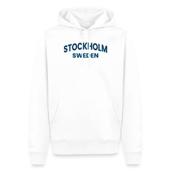 Profil néon de Stockholm Suède - Sweat à capuche Premium bio Homme - blanc - Devant - Nico (187cm)