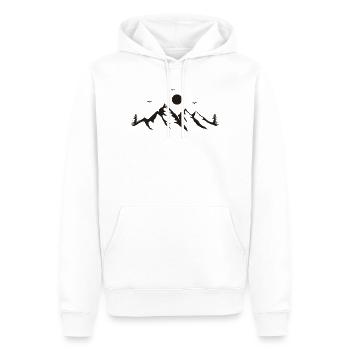 Gebirge - Männer Premium Bio Hoodie - Weiß - Vorne - Nico (187cm)