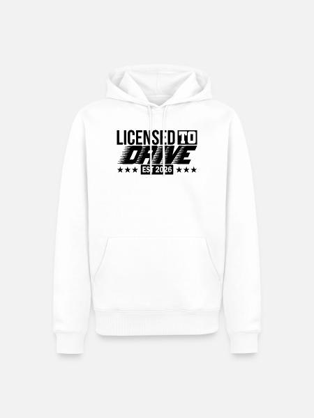 Führerschein 2026 Fahrprüfung Führerscheinprüfung - Männer Premium Bio Hoodie - Weiß