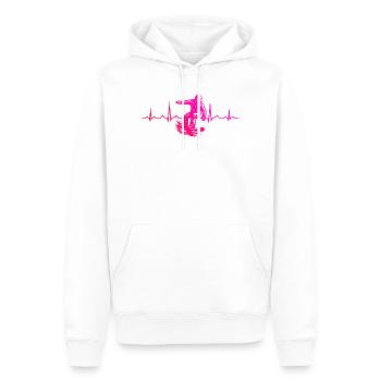 Ein Motiv nur für Snowboard - Männer Premium Bio Hoodie - Weiß - Vorne - Nico (187cm)