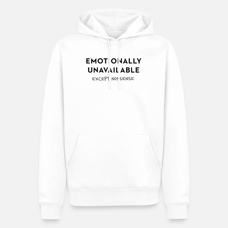 Exception : Faute de frappe absurde - Sweat à capuche Premium bio Homme - blanc