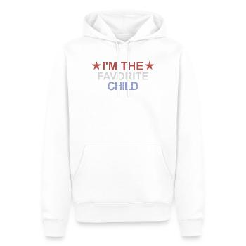 Lieblingskind Lustig Ich bin das Lieblingskind - Männer Premium Bio Hoodie - Weiß - Vorne - Nico (187cm)
