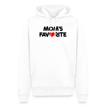 Enfant préféré Chéri de maman Je suis le préféré de maman - Sweat à capuche Premium bio Homme - blanc - Devant - Nico (187cm)
