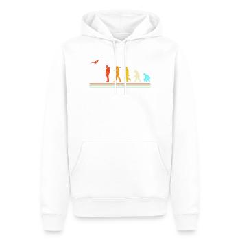 Avion modèle modèle - Sweat à capuche Premium bio Homme - blanc - Devant - Nico (187cm)