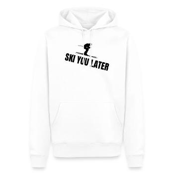 Ski You Later – Lustiger Ski Spruch - Männer Premium Bio Hoodie - Weiß - Vorne - Nico (187cm)