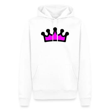 Krone Comic - Sweat à capuche Premium bio Homme - blanc - Devant - Nico (187cm)
