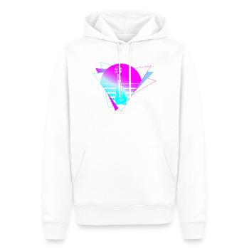 Hawaiian Ukulele Uke Retro 80s 90s - Men’s Premium Organic Hoodie - white - Front - Nico (187cm)