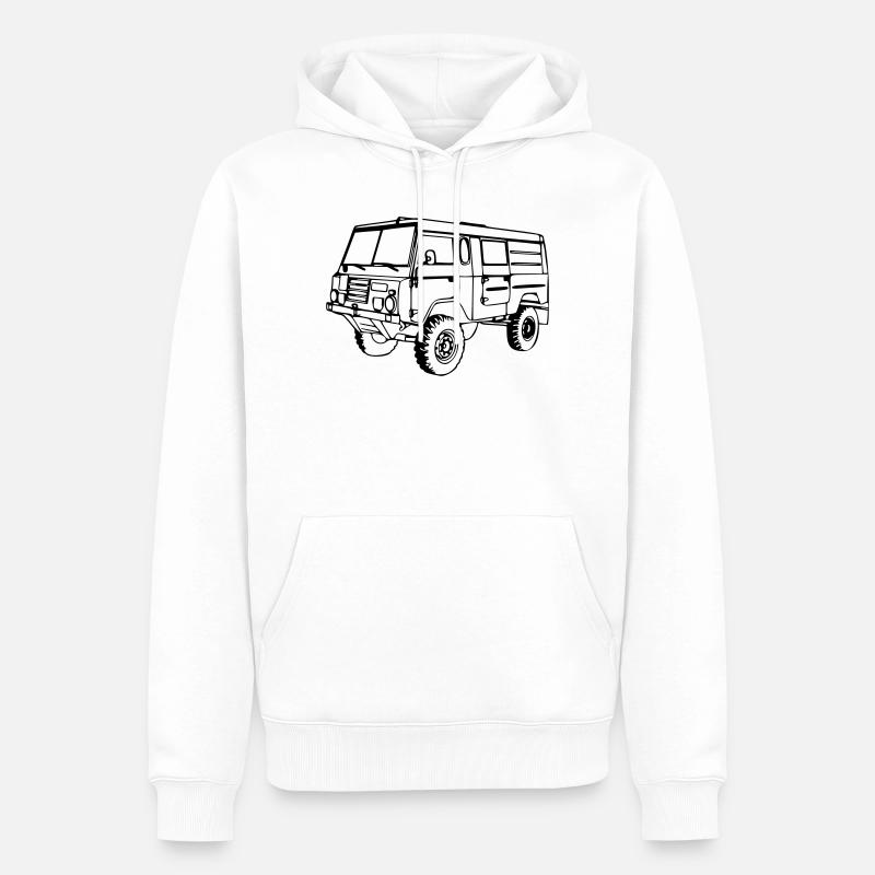 TGB11 - Sweat à capuche Premium bio Homme - blanc