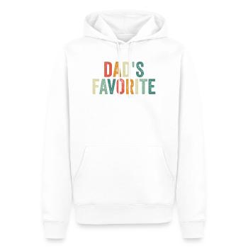 Enfant préféré Le préféré de papa drôle - Sweat à capuche Premium bio Homme - blanc - Devant - Nico (187cm)