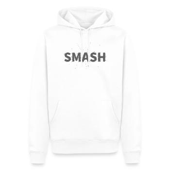 Tennis & Padel Smash Hoodie, T-shirt, Tasche - Männer Premium Bio Hoodie - Weiß - Vorne - Nico (187cm)