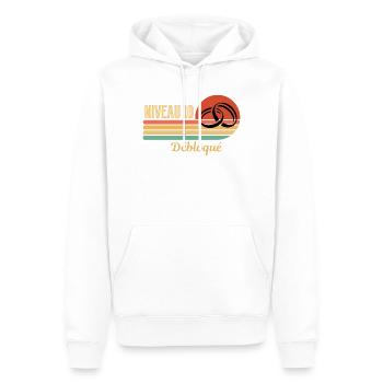 Brautmutt-Hochzeit – 10 Jahre Ehe - Männer Premium Bio Hoodie - Weiß - Vorne - Nico (187cm)