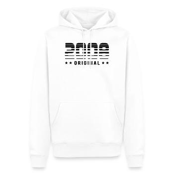 2008 Original Retrodesign | Geburtstag - Männer Premium Bio Hoodie - Weiß - Vorne - Nico (187cm)