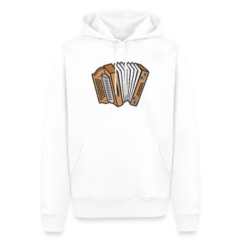 Styrian Accordion Squeeze Accordion - Men’s Premium Organic Hoodie - white - Front - Nico (187cm)
