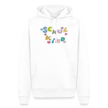 Bunte Schulkind Buchstaben - Männer Premium Bio Hoodie - Weiß - Vorne - Nico (187cm)