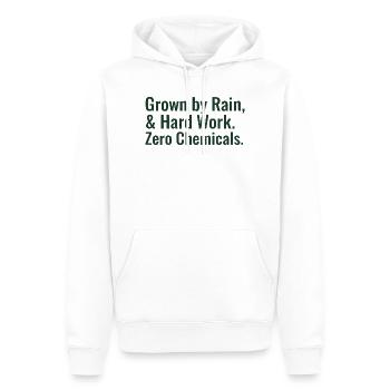 Dictons horticoles durables : agriculture régénératrice - Sweat à capuche Premium bio Homme - blanc - Devant - Nico (187cm)