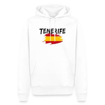 Tenerife-øen Spanien Tenerife - Herre Premium økologisk hoodie - hvid - Foran - Nico (187cm)