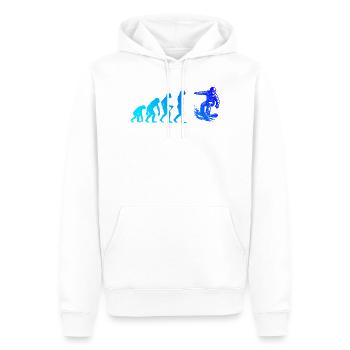 Modernes Snowboard Artwork - Männer Premium Bio Hoodie - Weiß - Vorne - Nico (187cm)