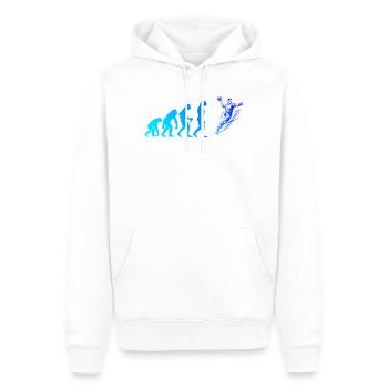 Œuvres propres de handball pour le handball masculin - Sweat à capuche Premium bio Homme - blanc - Devant - Nico (187cm)