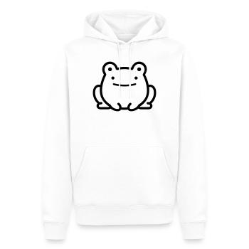 frog - Men’s Premium Organic Hoodie - white - Front - Nico (187cm)
