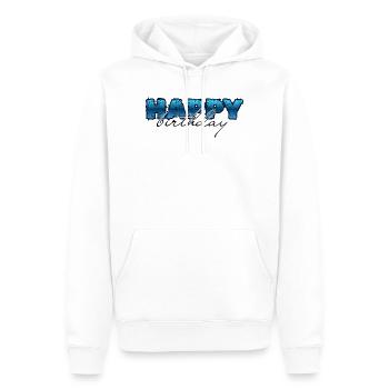 Happy Birthday, Congratulations, Birthday - Men’s Premium Organic Hoodie - white - Front - Nico (187cm)