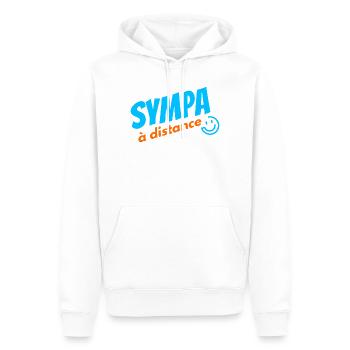 Aus der Ferne cool - Männer Premium Bio Hoodie - Weiß - Vorne - Nico (187cm)