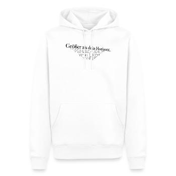Vogtland - Göltzschtalbrücke - Männer Premium Bio Hoodie - Weiß - Vorne - Nico (187cm)