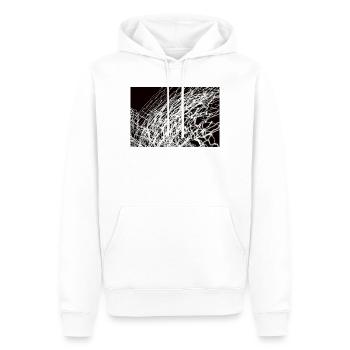 Lichtspiele 3 - Männer Premium Bio Hoodie - Weiß - Vorne - Nico (187cm)