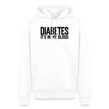 Diabetes - Männer Premium Bio Hoodie - Weiß - Vorne - Nico (187cm)
