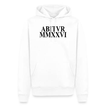 Abitur 2026 - Abitur - Chiffres romains - Latin - Sweat à capuche Premium bio Homme - blanc - Devant - Nico (187cm)