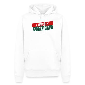 Lund vs Gothenburg Banners - Men’s Premium Organic Hoodie - white - Front - Nico (187cm)
