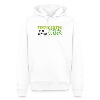 Einzigartig Cooler Graffiti - Männer Premium Bio Hoodie - Weiß - Vorne - Nico (187cm)