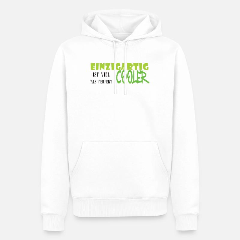 Einzigartig Cooler Graffiti - Männer Premium Bio Hoodie - Weiß
