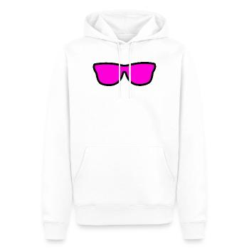 Lunettes de soleil - Sweat à capuche Premium bio Homme - blanc - Devant - Nico (187cm)
