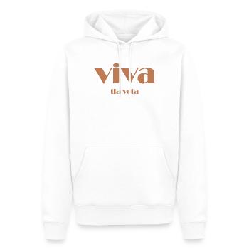 Viva Tia Veta - Männer Premium Bio Hoodie - Weiß - Vorne - Nico (187cm)
