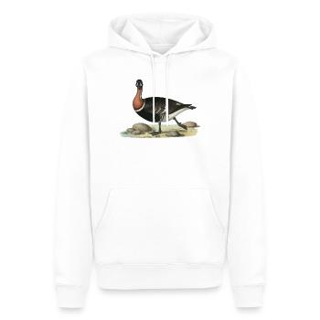 Art vintage de l’oie à poitrine rouge, animaux sauvages - Sweat à capuche Premium bio Homme - blanc - Devant - Nico (187cm)