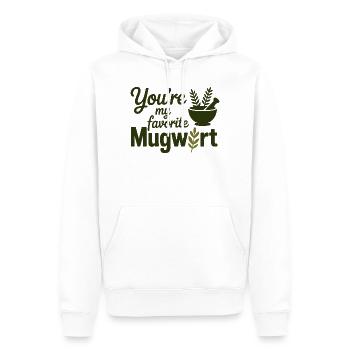 Kräuterkundige Beifußspezialist Professionelle Bekleidung - Männer Premium Bio Hoodie - Weiß - Vorne - Nico (187cm)