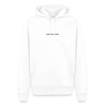 Hustle- und Grind-Motiv-Design - Männer Premium Bio Hoodie - Weiß - Vorne - Nico (187cm)