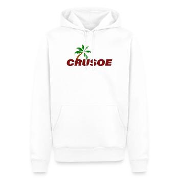CRUSOE - Sweat à capuche Premium bio Homme - blanc - Devant - Nico (187cm)