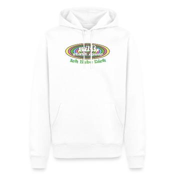 la réconciliation douce plutôt que aigre de la Saint-Valentin - Sweat à capuche Premium bio Homme - blanc - Devant - Nico (187cm)