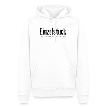 Single piece: may contain small defects - Men’s Premium Organic Hoodie - white - Front - Nico (187cm)
