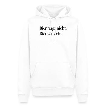 Beer understands - Men’s Premium Organic Hoodie - white - Front - Nico (187cm)