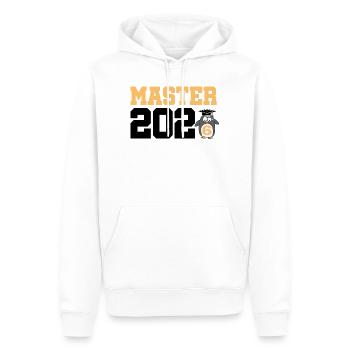 Master 2026 Abschluss Promotion Sponsion - Männer Premium Bio Hoodie - Weiß - Vorne - Nico (187cm)
