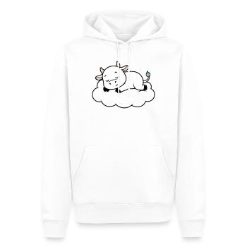 Sleeping Cow Cloud Dream Baby - Men’s Premium Organic Hoodie - white - Front - Nico (187cm)