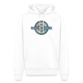 Technicien en construction d’idées de cadeaux - Sweat à capuche Premium bio Homme - blanc - Devant - Nico (187cm)